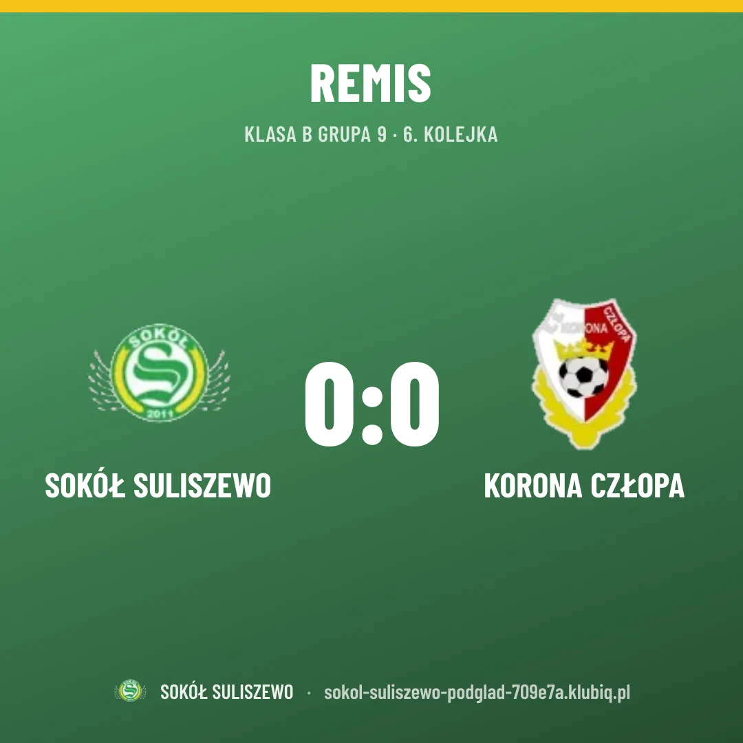 SOKÓŁ SULISZEWO 0:0 Korona Człopa
