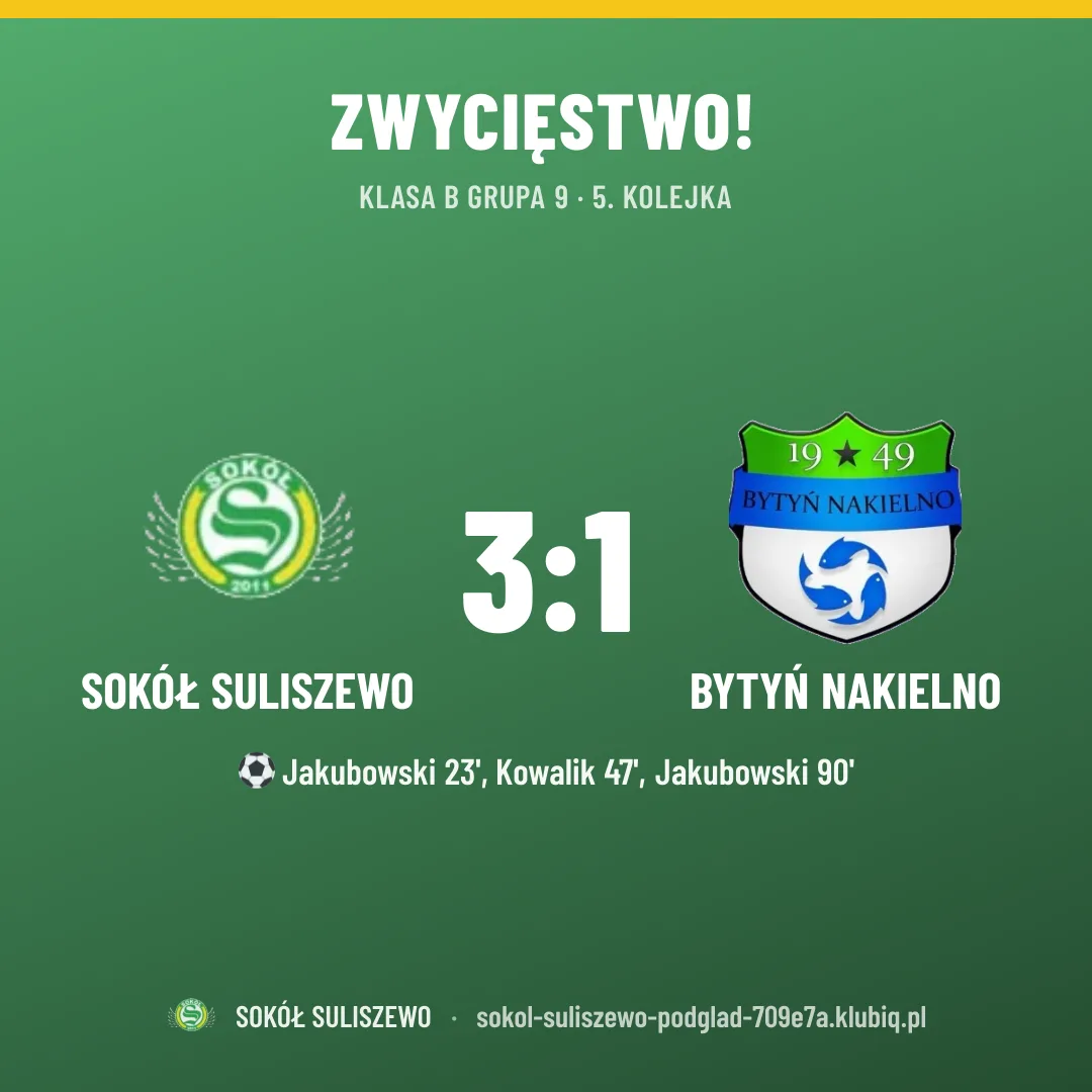 SOKÓŁ SULISZEWO 3:1 BYTYŃ Nakielno