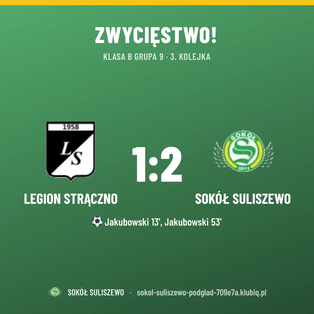 Legion Strączno 1:2 SOKÓŁ SULISZEWO